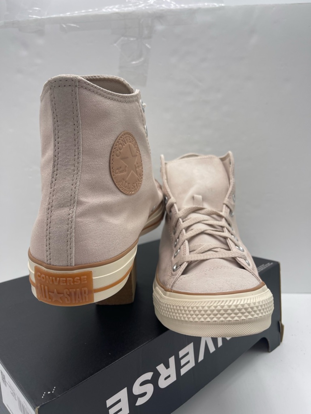 Converse Mens CTAS Hi Warm Clay Nachetta Beige A11454C High Top Sneakers Classic - Picture 5 of 16
